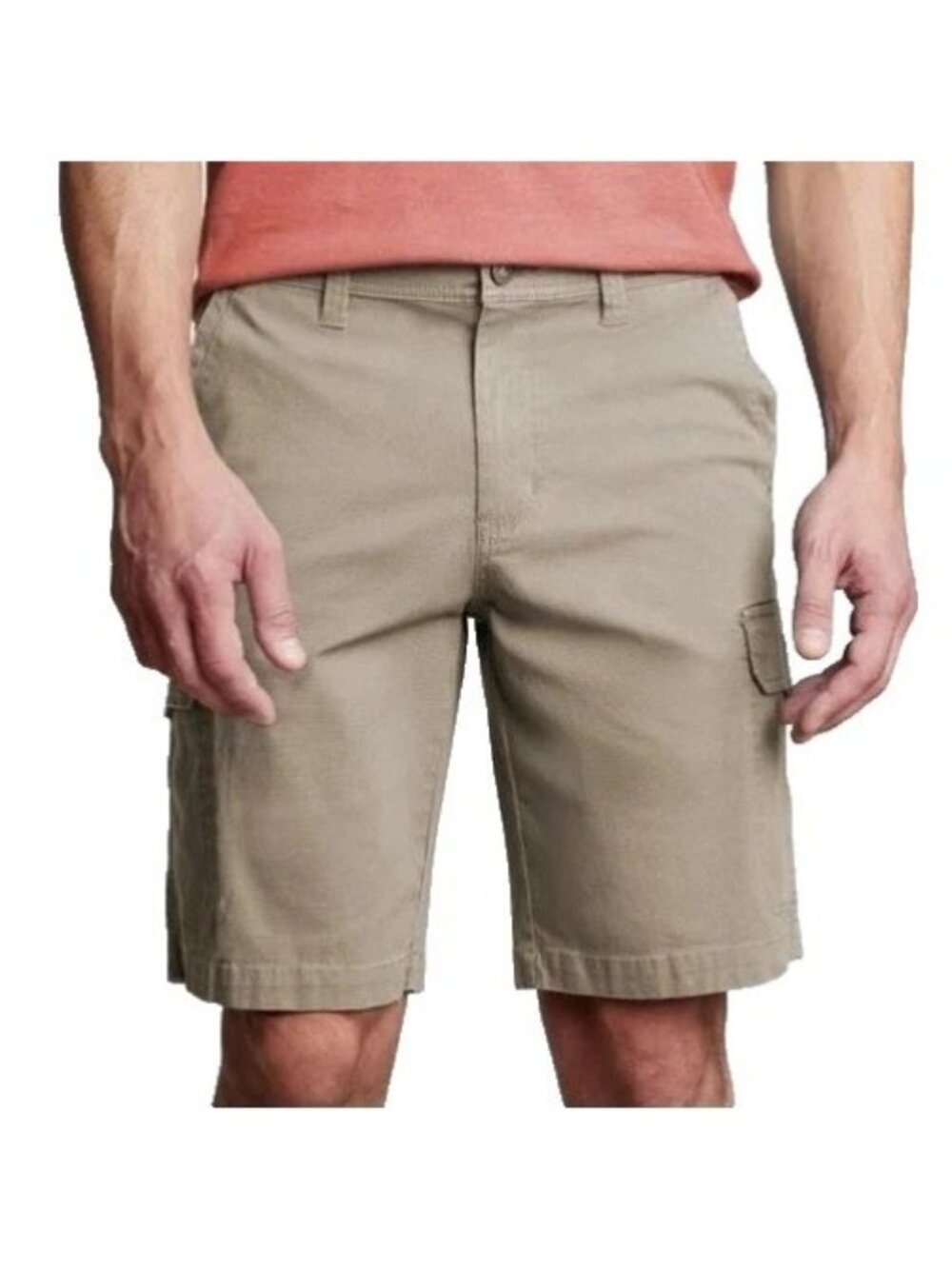 NWOT Copper & Oak  Men's 32 Beige Cargo Shorts Cotton Blend Lightweight